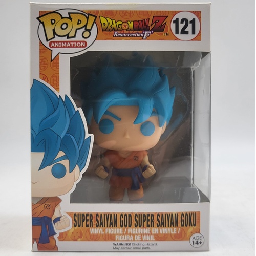 Funko Pop Dragon Ball Z Resurrection 'F' Super Saiyan God Super Saiyan Goku #121 Vinyl