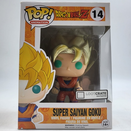 Dragon Ball Z Super Saiyan Goku #14 Loot Crate Exclusive Funko Pop Vinyl Figure DBZ Collectible