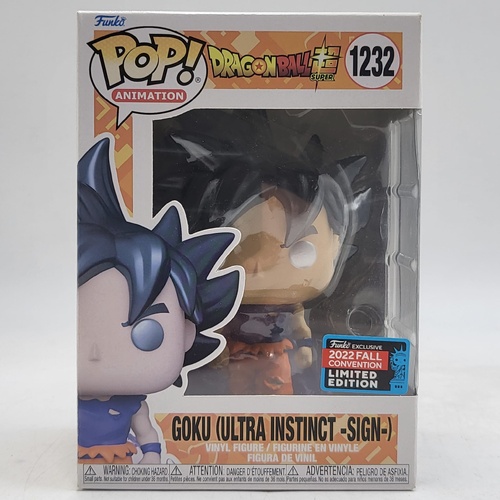 Funko Pop! Dragon Ball Super Goku Ultra Instinct Sign #1232 Vinyl Figure
