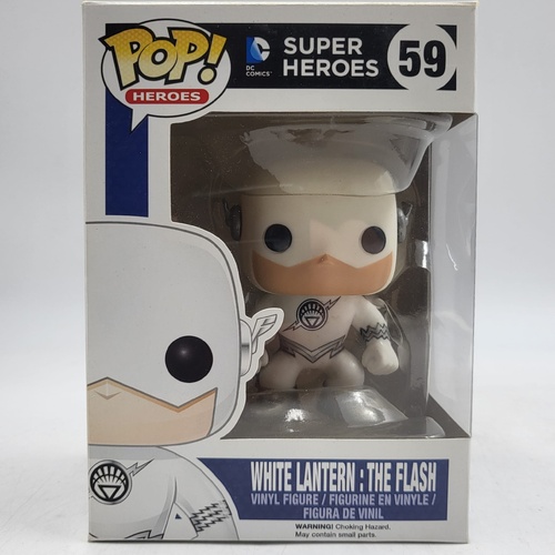 Funko Pop DC Super Heroes White Lantern The Flash #59 Vinyl Figure Collectible DC Comics