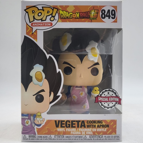 Funko Pop Dragon Ball Super Vegeta Cooking With Apron #849 Special Edition Vinyl Figure