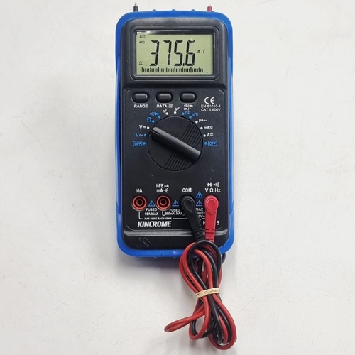 Kincrome K8315 Digital Auto Ranging Multimeter LCD Voltage Current Capacitance Hz Tester