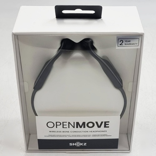 SHOKZ OpenMove Wireless Bone Conduction Headphones Grey Bluetooth Open-Ear IP55 USB-C