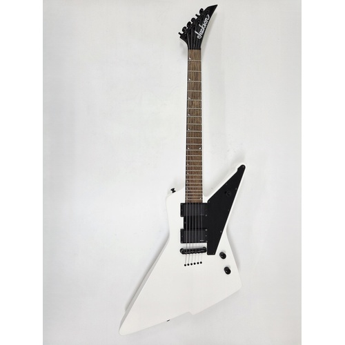 Jackson Pro Demmelition Fury Snow White Guitar EMG Active Pickups Case