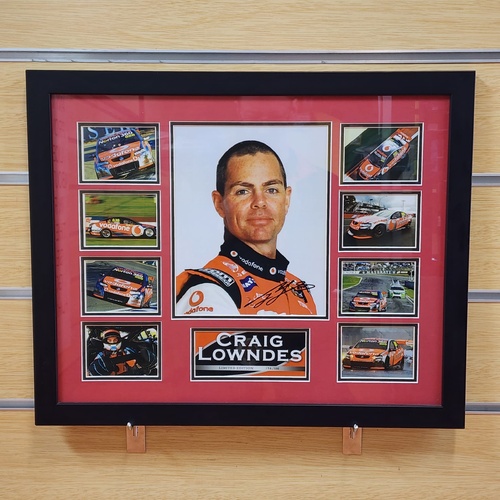 Craig Lowndes Signed Framed Photo Limited Edition 194 of 500 V8 Supercars