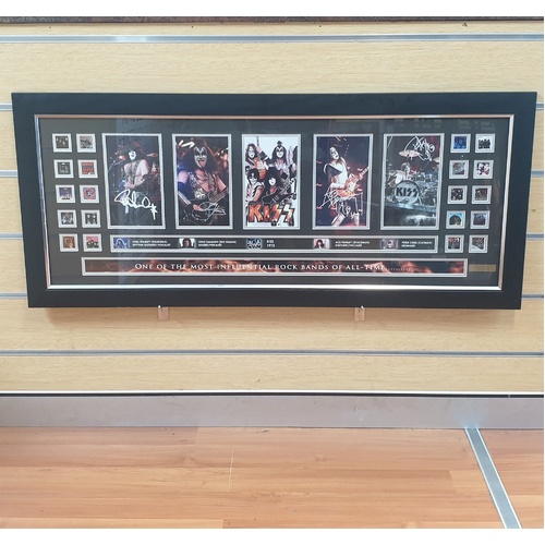 Limited Edition KISS Individually Signed Photo Frame 101 of 499 102cm x 50cm