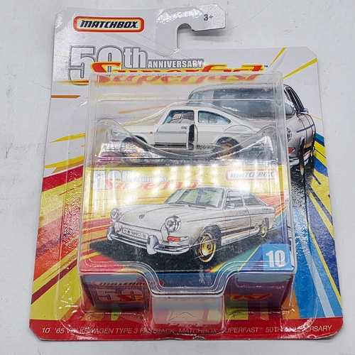 Matchbox 50th Superfast 10 '65 Volkswagen Type 3 Fastback VW Diecast