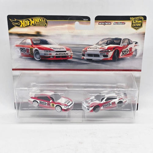 Hot Wheels Premium Car Culture Nissan 240SX S14 Silvia S15 2-Pack HBL96