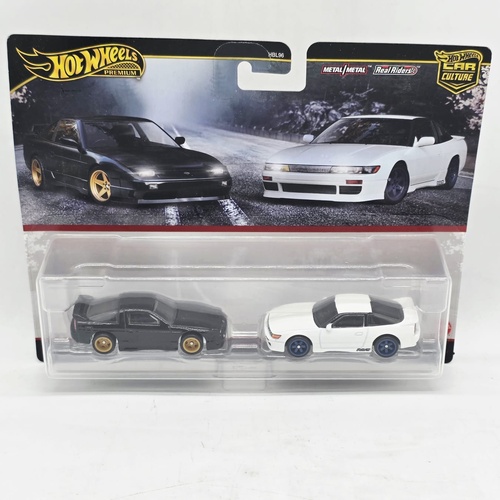 Hot Wheels Car Culture 1996 Nissan 180SX Type X SilEighty Diecast 2 Pack