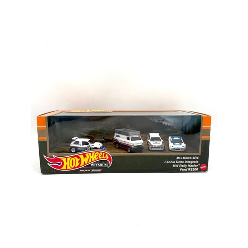 Hot Wheels Premium Rally Collector Set Ford RS200 Lancia Delta HKC18