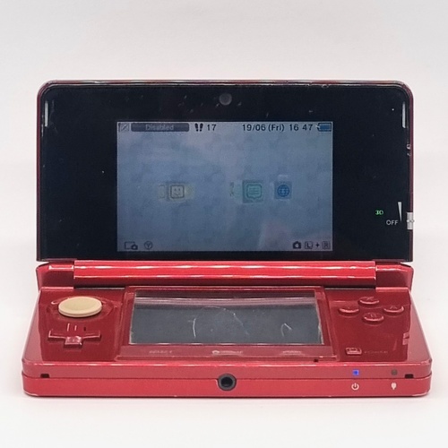 Nintendo 3DS CTR-001 Red Handheld Gaming Console System