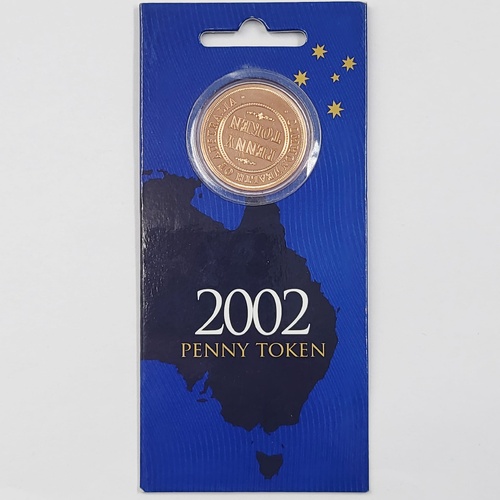 Royal Australian Mint 2002 Penny Token Coin Collectible Medallion Souvenir