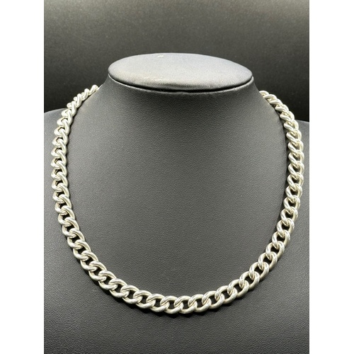 Unisex 925 Sterling Silver Curb Link Necklace