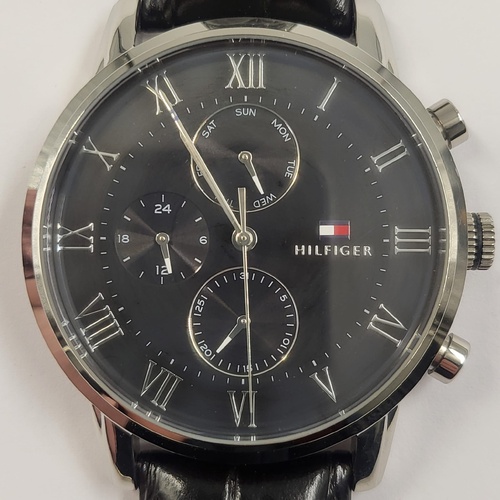 Tommy Hilfiger TH329 Kane Men's Watch Black Leather