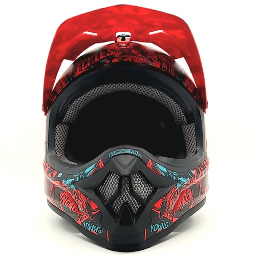 ONeal 3 Series Attack Youth Size XL Motocross Helmet Black Red Teal