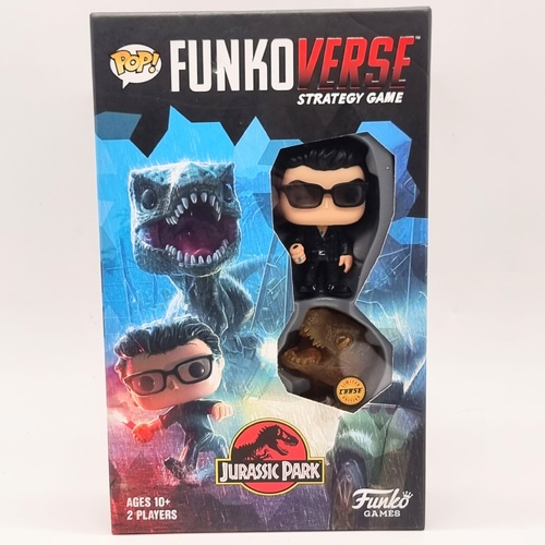 Funko Pop Funkoverse Jurassic Park Strategy 2 Player Board Game Chase Edition