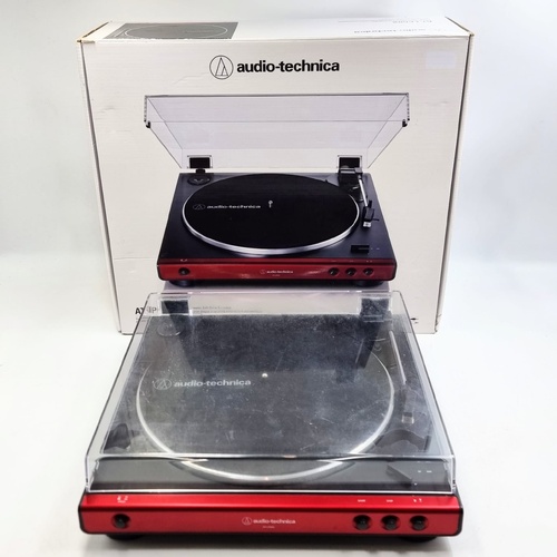 Audio-Technica AT-LP60X Fully Automatic Belt-Drive Stereo Turntable Red 