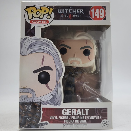 Funko Pop! The Witcher 3 Wild Hunt Geralt #149 Vinyl Figure Preowned with Box