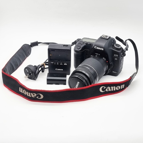 Canon EOS 5D Mark II DSLR Camera with EF 75-300mm f/4-5.6 III Lens