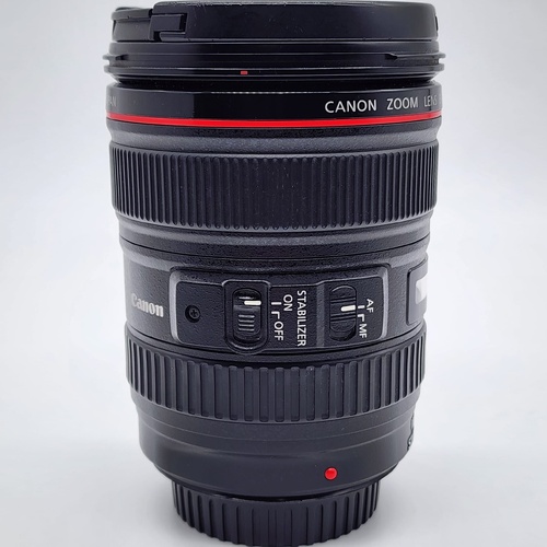 Canon EF 24-105mm f/4L IS USM Lens Red Ring L-Series Zoom 77mm Filter