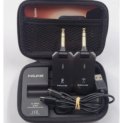 NUX C-5RC 5.8GHz Wireless Instrument Guitar Bass System w/ Charging Case