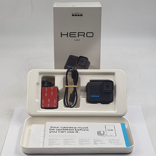 GoPro HERO 4K Action Camera Waterproof 4K30 12MP Touch Screen Wi-Fi Bluetooth USB-C 