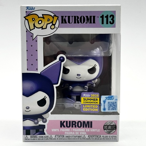 Funko Pop Kuromi 113 Metallic Gift Box 2025 Summer Convention Vinyl Figure