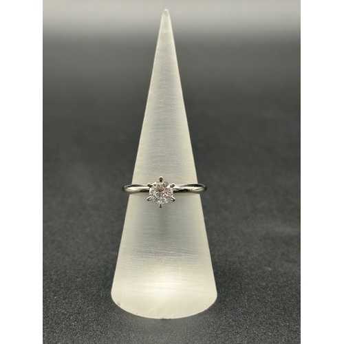 Ladies 18ct White Gold Diamond Engagement Ring