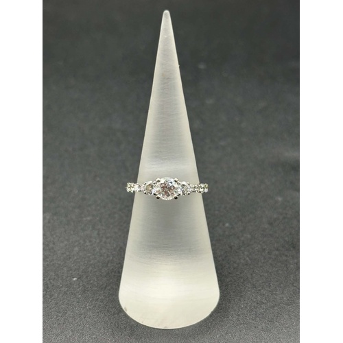 Ladies 18ct White Gold Diamond Engagement Ring