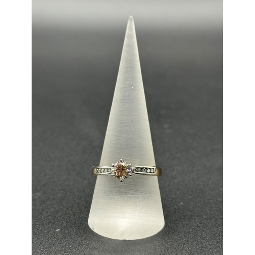 Ladies 9ct Rose Gold Diamond Ring