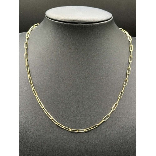Ladies 18ct Yellow Gold Paperclip Link Necklace