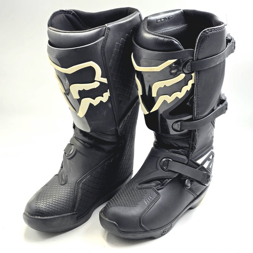 Fox Racing Adult Comp Motorcycle Motocross Boots Black White