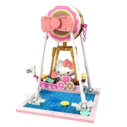 Summer Wunderland Hello Kitty Donut Ship Building Block Set 280PCS