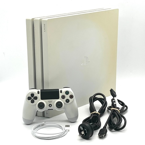 Sony PlayStation 4 PS4 Pro 1TB Game Console White CUH-7102B with Controller