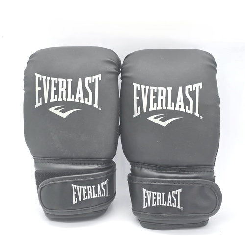 Everlast Tempo Boxing Bag Gloves Black Level 1 Beginner Size S/M Pair DWEQ141129