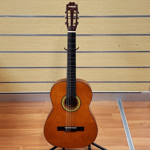 Suzuki SG-3B Vintage Classical Acoustic 6-String Guitar with Hard Case