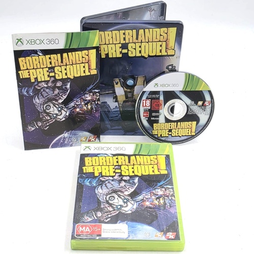 Borderlands The Pre-Sequel Steelbook Edition Xbox 360 Complete CIB Manual Original Case