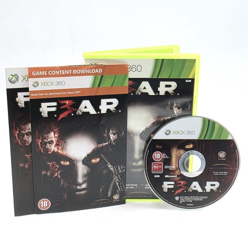F.E.A.R. 3 Xbox 360 Game Complete With Manual PAL Horror Shooter