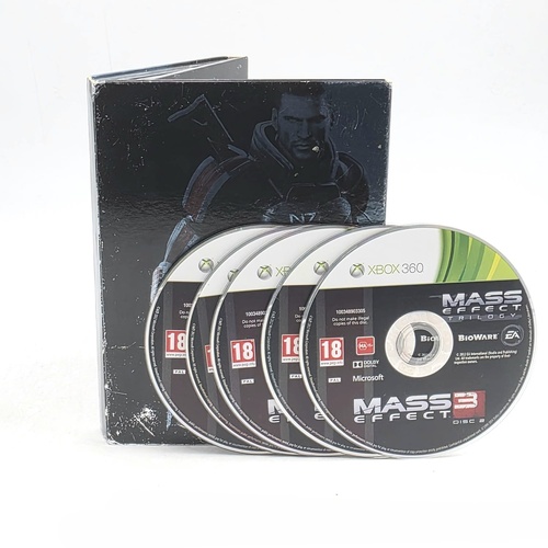 Mass Effect Trilogy Xbox 360 Game Complete 5 Disc Set PAL