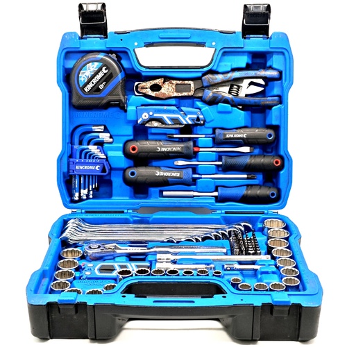 Kincrome K28193 3/8 Inch 90 Piece Metric Imperial Socket and Tool Set in Case