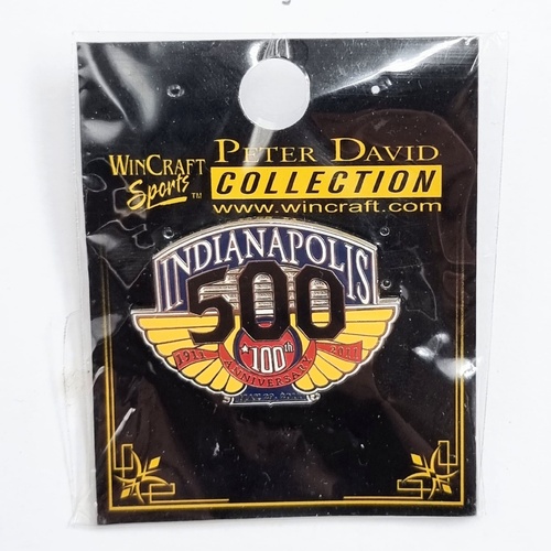 Indianapolis 500 100th Anniversary 1911-2011 May 29 2011 Peter David Collection Lapel Pin Wincraft