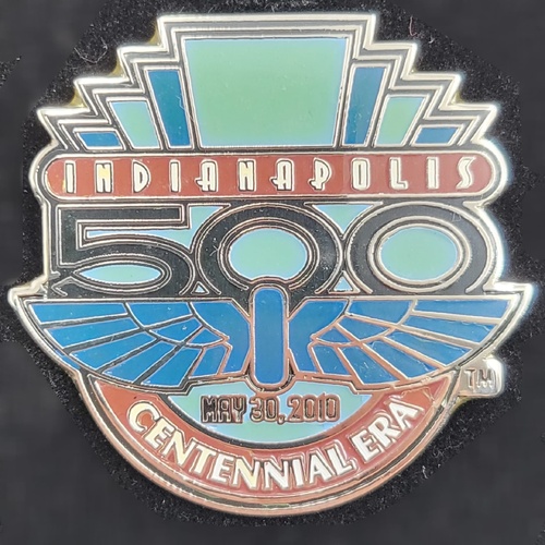 2010 Indianapolis 500 May 30 Centennial Era Badge Pin WinCraft 