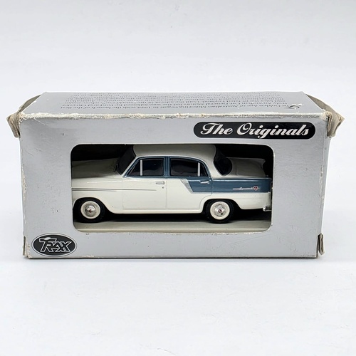 Trax Holden FC Special Sedan Indian Ivory Fountain Blue 1:78 Scale Model TR13L