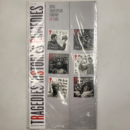 Royal Mail Royal Shakespeare Company 50 Years Mint Stamps Presentation Pack 