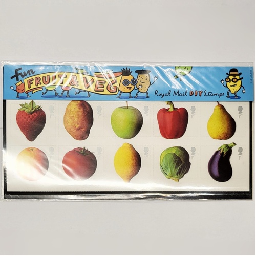 Royal Mail Fun Fruit & Veg DIY Stamps 2003 First Class Presentation Pack