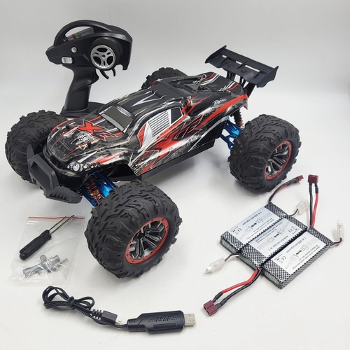 KELEIDI TOYS F-14A 1/10 4WD High Speed Metal Upgraded RC Car 2.4GHz 3 Batteries