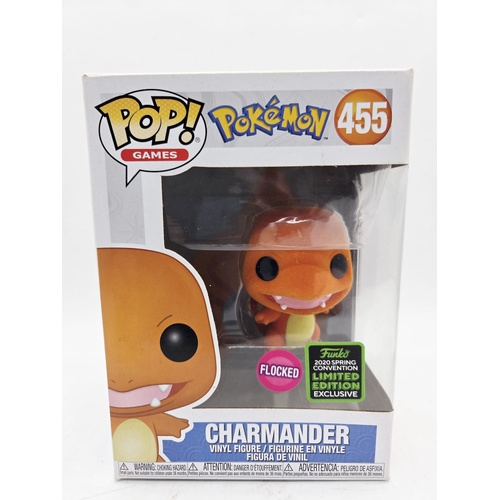 Funko Pop Pokemon Charmander Flocked 455 2020 Spring Convention Vinyl Figure