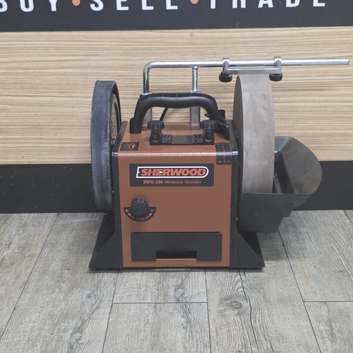 Sherwood SWG-250 Benchtop Wetstone Grinder 250mm 160W with Diamond Truing Tool