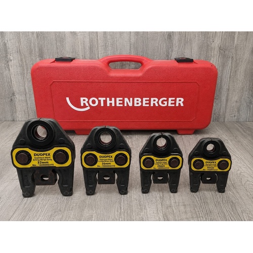 Rothenberger Duopex 3000/4000 Jaw Set 16 20 26 32mm with Hard Case