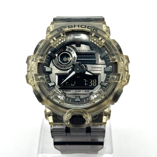 Casio G-Shock GA-700SK Mens Analog Digital Watch Transparent Resin